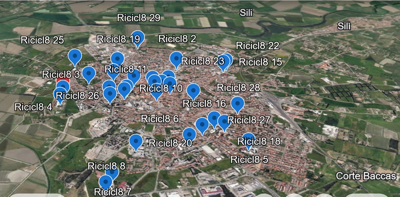 MAPPA DISTRIBUZIONE BOX RICICL8 P. 1 (ORISTANO)